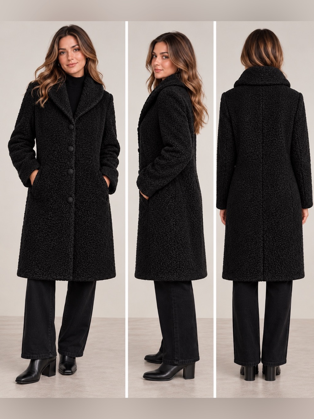 Vintage Black Persian Lamb Coat – Classic Statement Piece